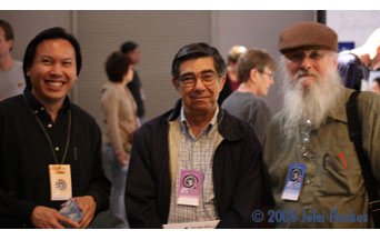 Stuart Ng, Manuel Auad and Jim Vadeboncoeur, Jr. at Ape