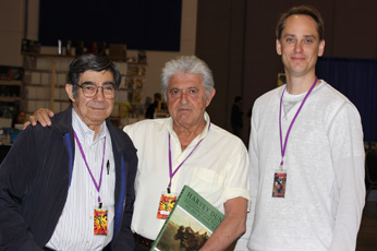 Manuel Auad, Sanjulian and John Fleskes enjoying Big Wow ComicFest.