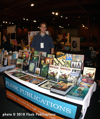 John Fleskes at the Flesk Booth at APE 2010