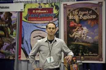 John Fleskes at the Flesk Booth at Comic-Con 2010. 