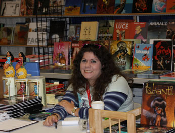 Our pal Mary Ray at the Stuart Ng Books booth.