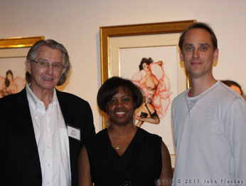 Jim and Kurtesa Silke and John Fleskes at Nucleus Gallery. Photo © 2011 John Fleskes