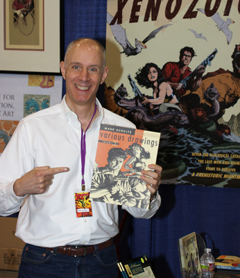 Mark Schultz posing with his new book!