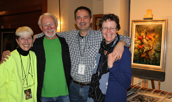 Happy moment 1. (Left to right: Jean Scrocco, Greg Hilderbrandt, Petar and Anita)