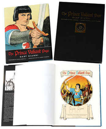 The Prince Valiant Page deluxe edition with slipcase signed by Gary Gianni.